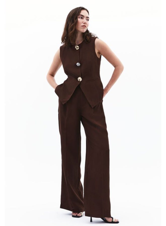 OXXO Linen Blend Wide-Leg Pants - Image 2